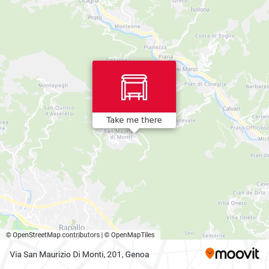 Via San Maurizio Di Monti, 201 map