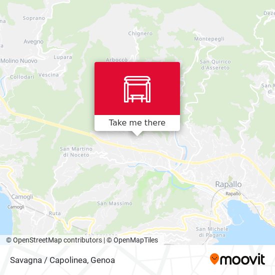 Savagna / Capolinea map