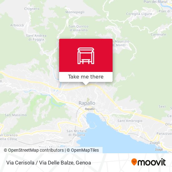 Via Cerisola / Via Delle Balze map