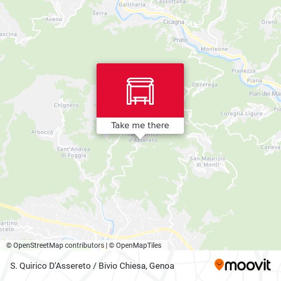 S. Quirico D'Assereto / Bivio Chiesa map