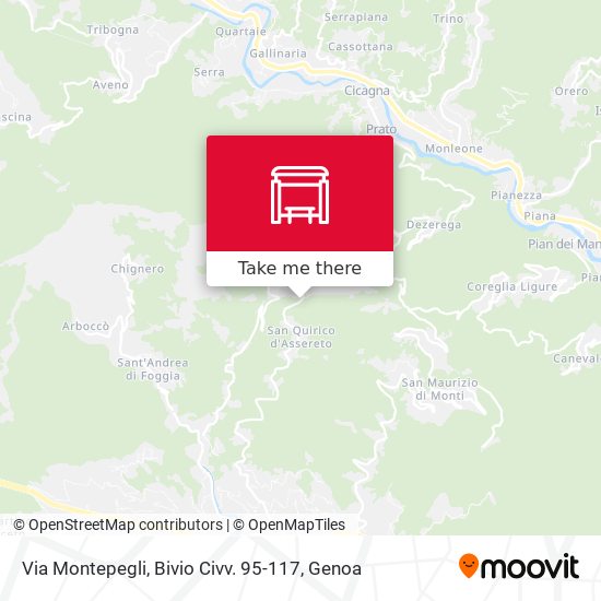 Via Montepegli, Bivio Civv. 95-117 map