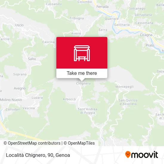 Chignero Location, 90 map