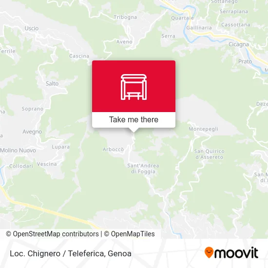 Chignero Location / Cable Car map