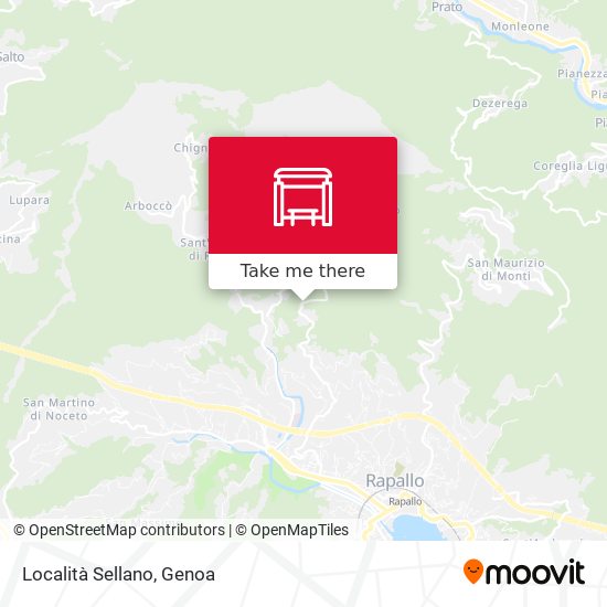 Località Sellano map