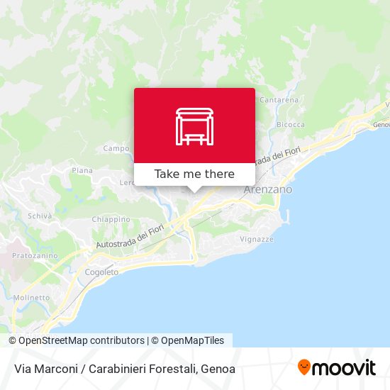 Via Marconi / Carabinieri Forestali map