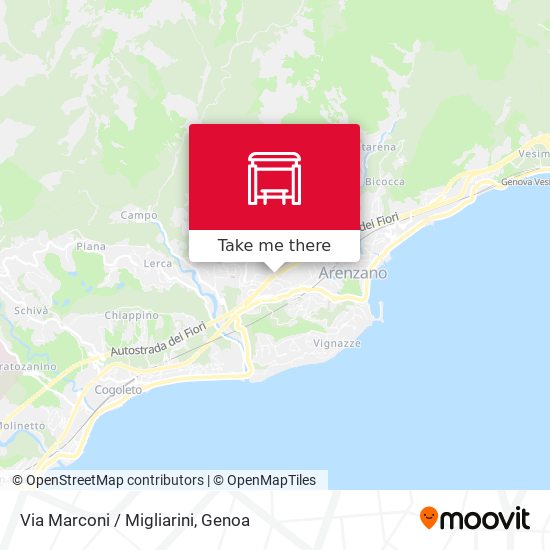 Via Marconi / Migliarini map