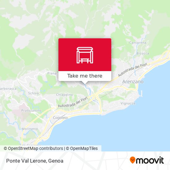 Ponte Val Lerone map
