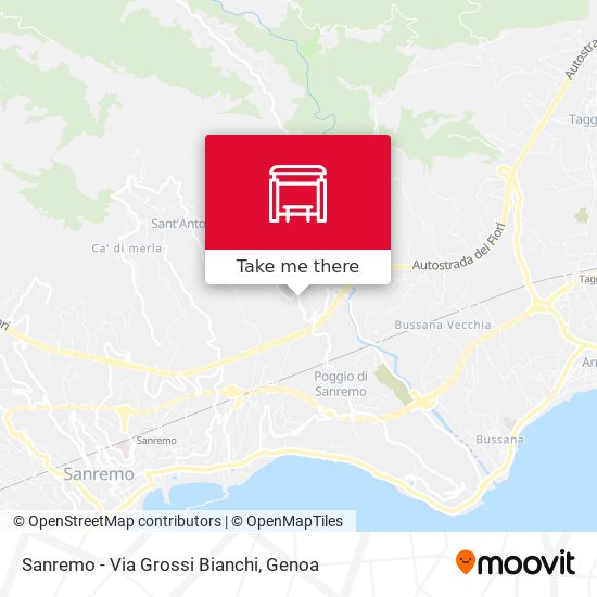Sanremo - Via Grossi Bianchi map