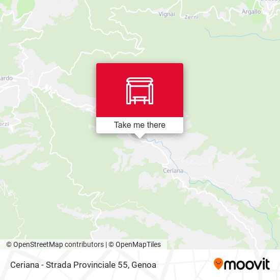 Ceriana - Strada Provinciale 55 map