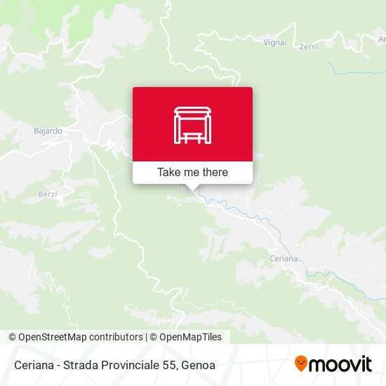 Ceriana - Strada Provinciale 55 map