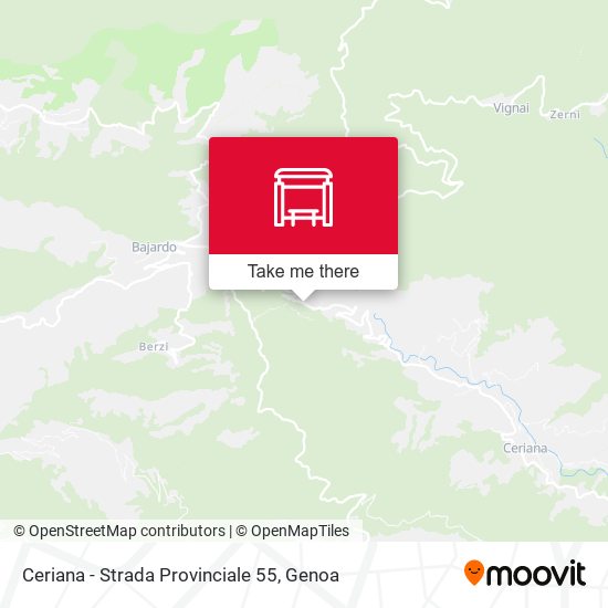 Ceriana - Strada Provinciale 55 map
