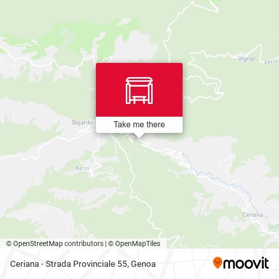 Ceriana - Strada Provinciale 55 map