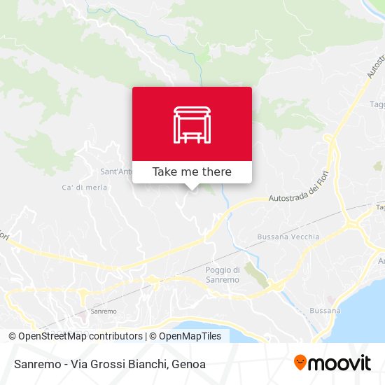 Sanremo - Via Grossi Bianchi map