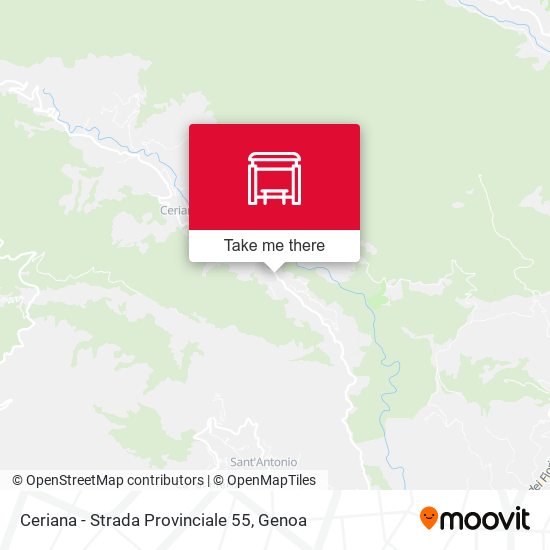Ceriana - Strada Provinciale 55 map