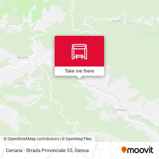 Ceriana - Strada Provinciale 55 map