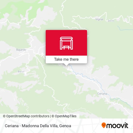 Ceriana - Madonna Della Villa map