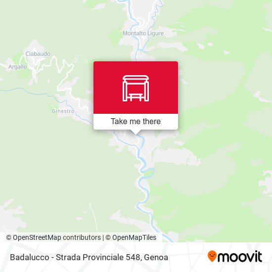 Badalucco - Strada Provinciale 548 map
