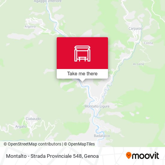 Montalto - Strada Provinciale 548 map