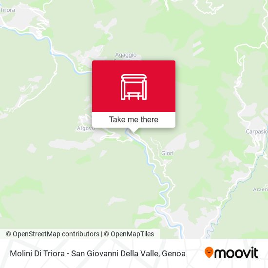 Molini Di Triora - San Giovanni Della Valle map