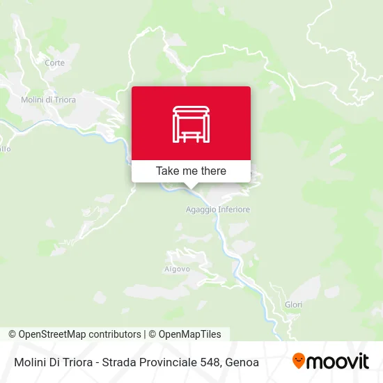Molini Di Triora - Provincial Road 548 map