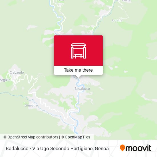 Badalucco - Via Ugo Secondo Partigiano map