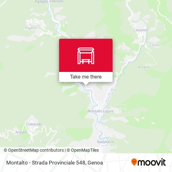 Montalto - Strada Provinciale 548 map