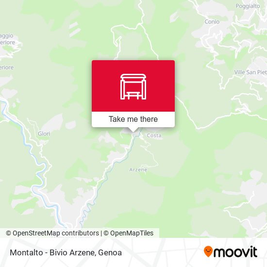 Montalto - Bivio Arzene map