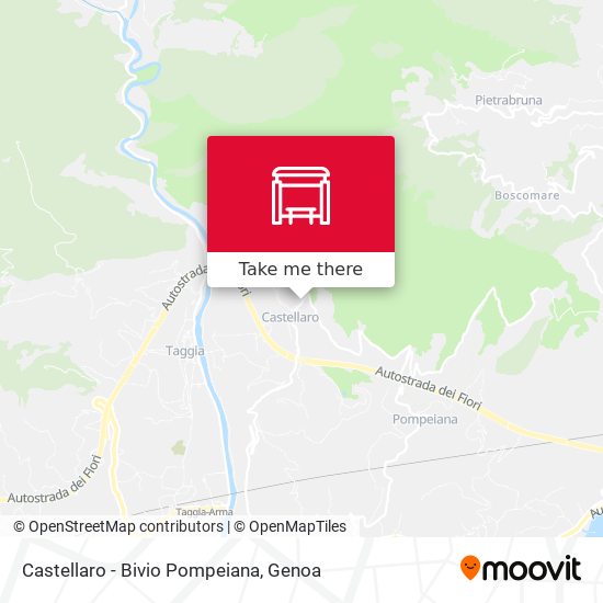 Castellaro - Bivio Pompeiana map