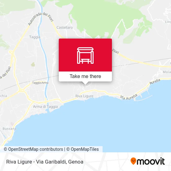 Riva Ligure - Via Garibaldi map