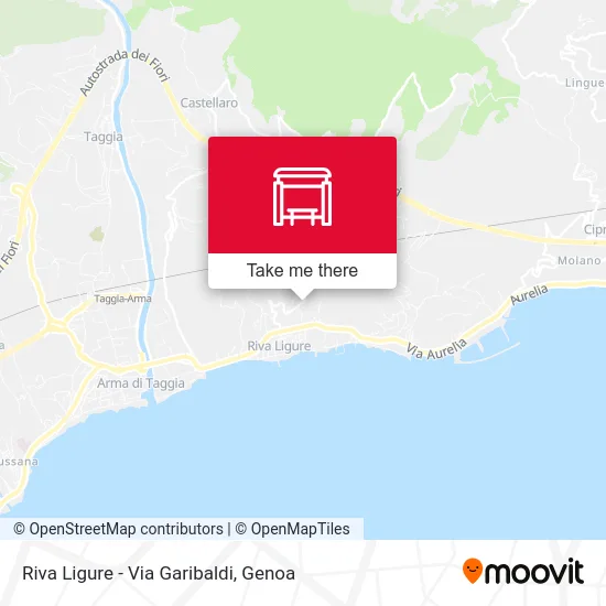 Riva Ligure - Via Garibaldi map