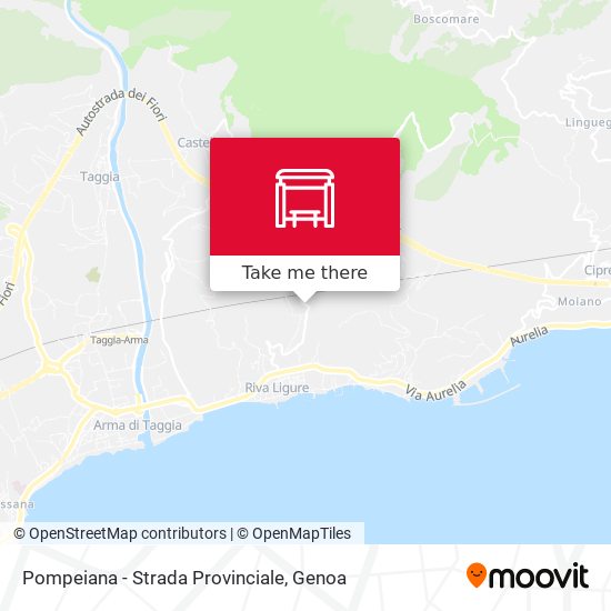 Pompeiana - Strada Provinciale map