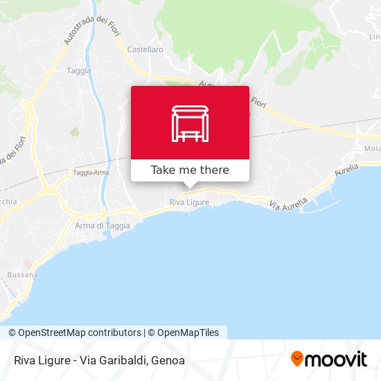 Riva Ligure - Via Garibaldi map