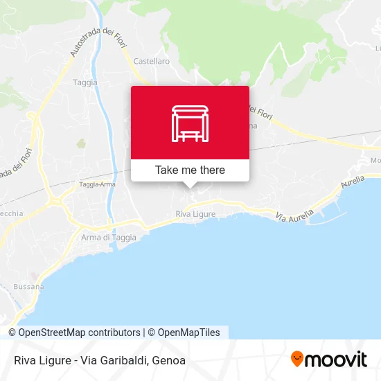 Riva Ligure - Via Garibaldi map