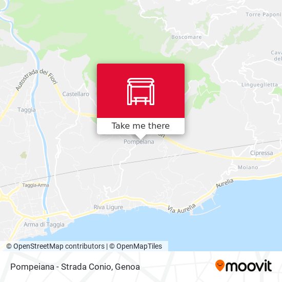 Pompeiana - Strada Conio map