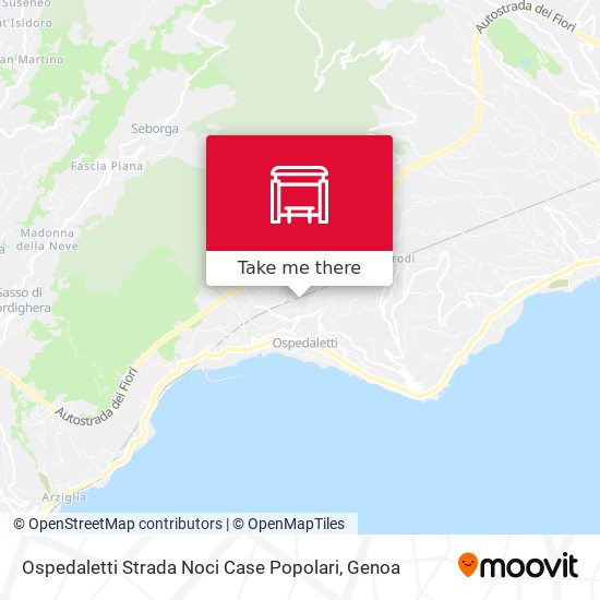 Ospedaletti Strada Noci Case Popolari map