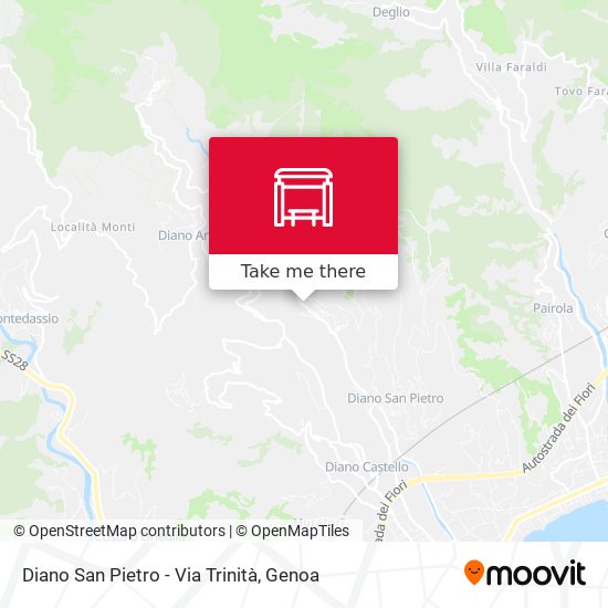 Diano San Pietro - Via Trinità map