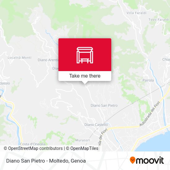 Diano San Pietro - Moltedo map