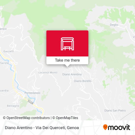 Diano Arentino - Via Dei Querceti map
