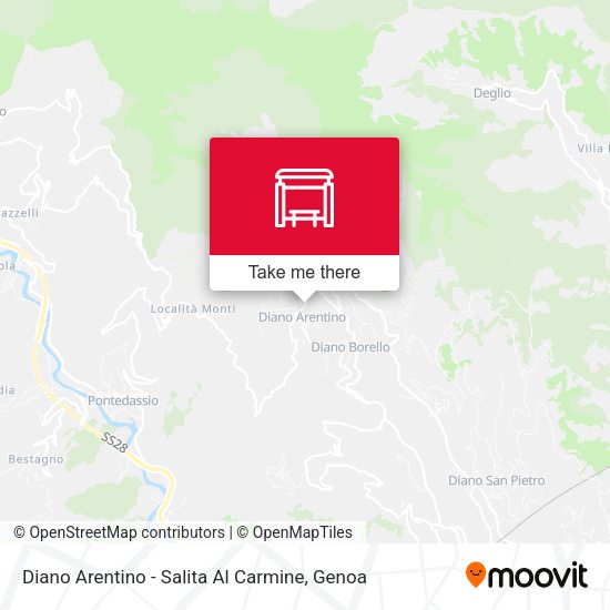 Diano Arentino - Salita Al Carmine map