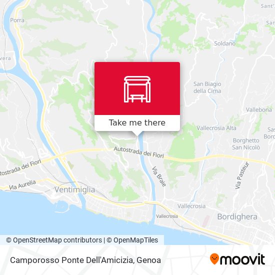Camporosso Ponte Dell'Amicizia map