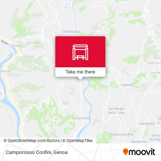 Camporosso Confini map