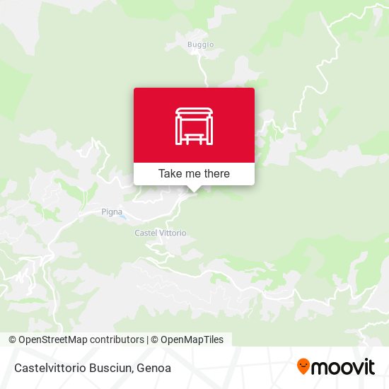Castelvittorio Busciun map