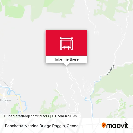 Rocchetta Nervina Bridge Raggio map