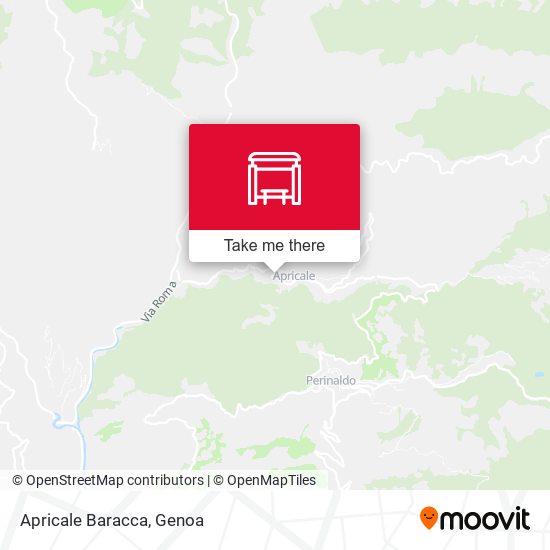 Apricale Baracca map