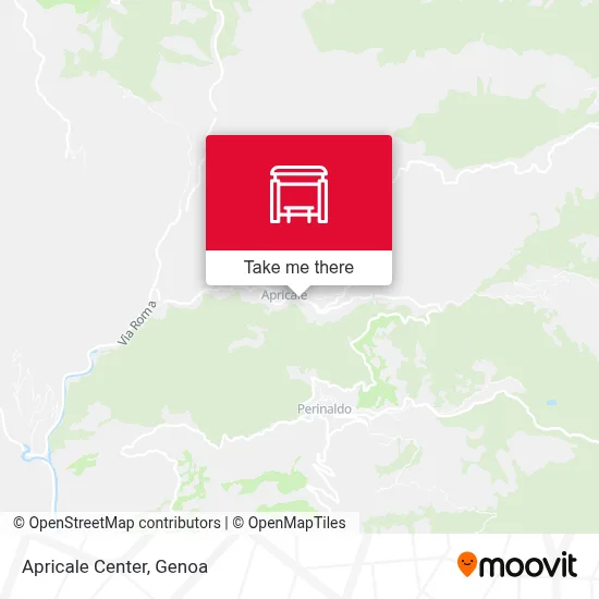 Apricale Center map