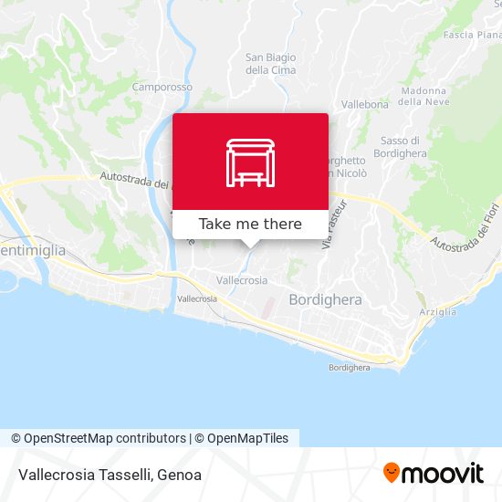 Vallecrosia Tasselli map