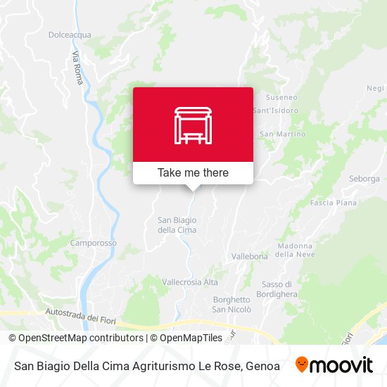 San Biagio Della Cima Agriturismo Le Rose map