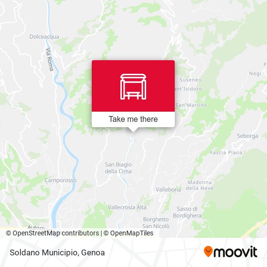Soldano Municipio map