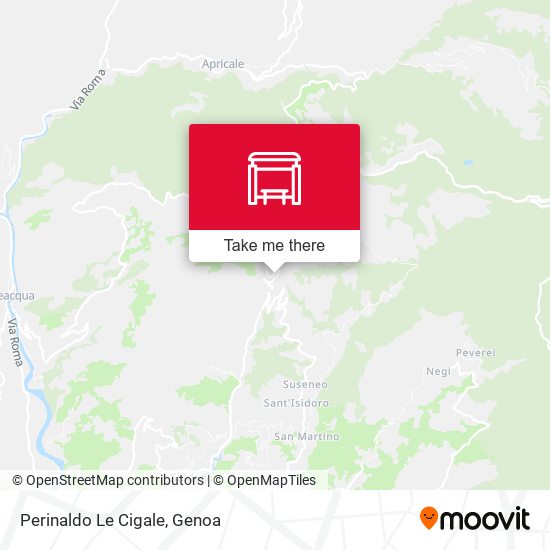 Perinaldo Le Cigale map
