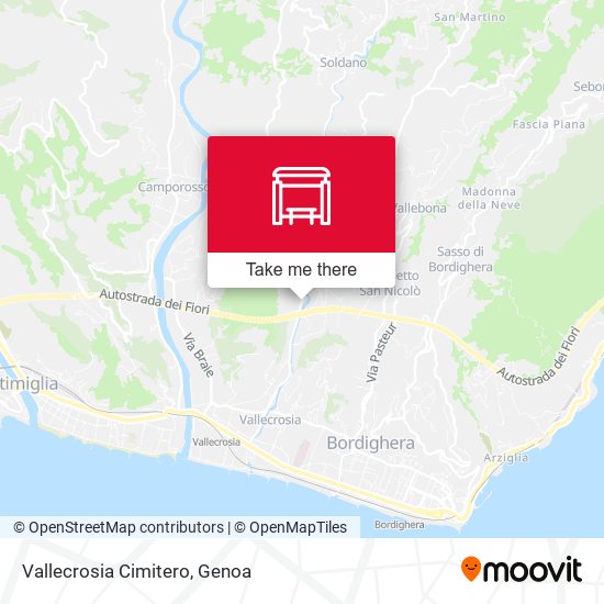 Vallecrosia Cimitero map